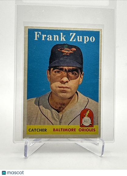 1958 Topps Frank Zupo Rookie Baseball Card #229 EX-MT Quality FREE SHIPPING