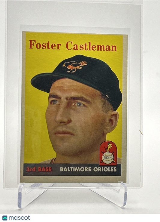 1958 Topps Foster Castleman Baseball Card #416 EX-MT Quality FREE SHIPPING