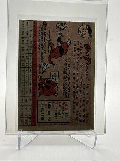 1958 Topps Gus Triandos Baseball Card #429 EX-MT Quality FREE SHIPPING