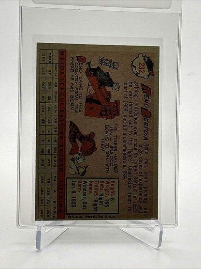 1958 Topps Reno Bertoia Baseball Card #232 EX-MT Quality FREE SHIPPING