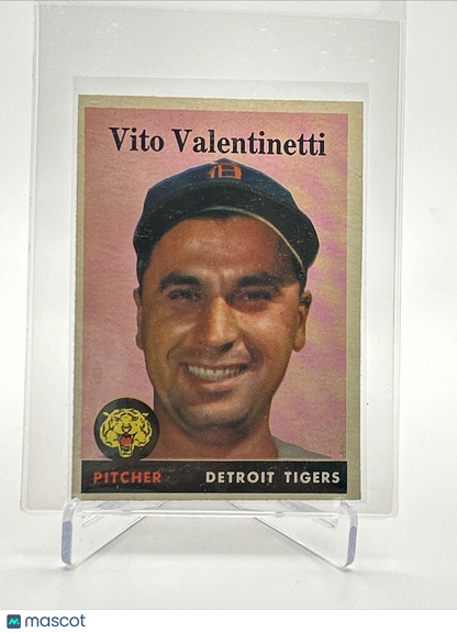 1958 Topps Vito Valentinetti Baseball Card #463 EX-MT Quality FREE SHIPPING