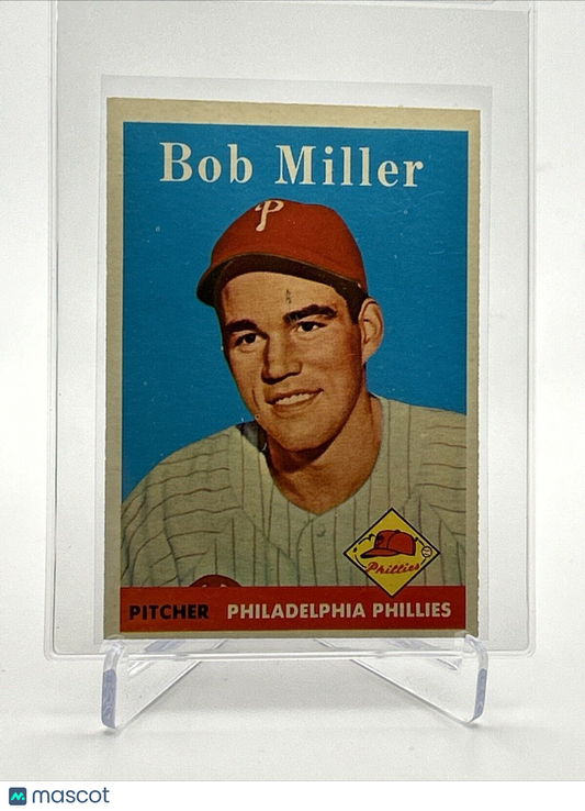 1958 Topps Bob Miller Baseball Card #326 EX-MT Quality FREE SHIPPING