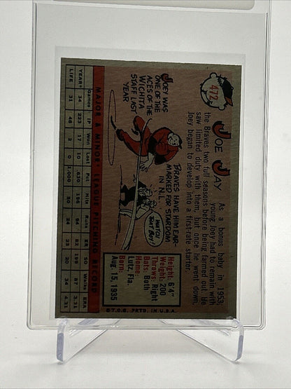 1958 Topps Joe Jay Baseball Card #472 EX-MT Quality FREE SHIPPING