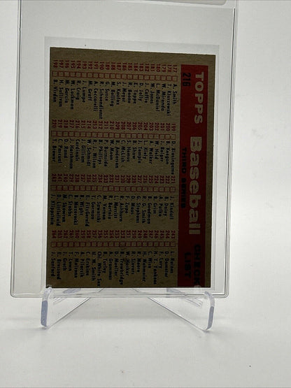 1958 Topps St. Louis Cardinals Baseball Card #216 EX-MT Quality FREE SHIPPING