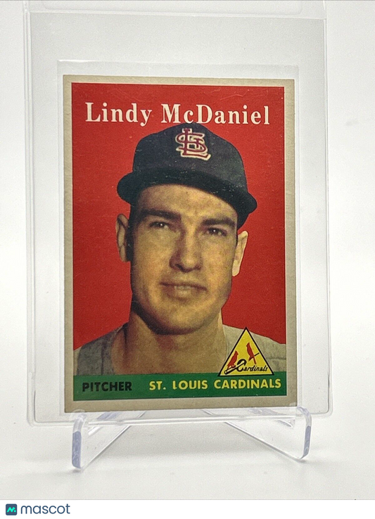 1958 Topps Lindy McDaniel Baseball Card #180 EX-MT Quality FREE SHIPPING