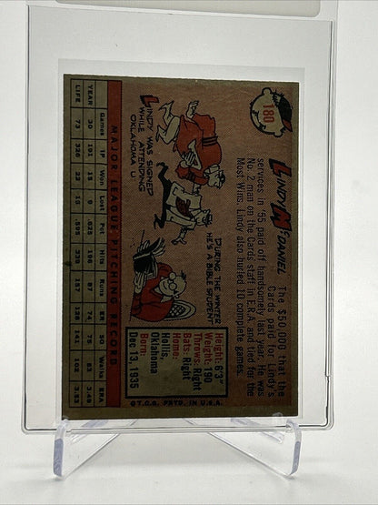 1958 Topps Lindy McDaniel Baseball Card #180 EX-MT Quality FREE SHIPPING