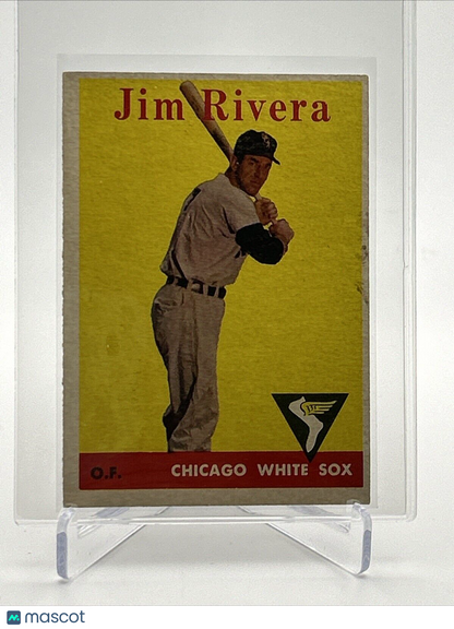 1958 Topps Jim Rivera Baseball Card #11 VG Quality FREE SHIPPING