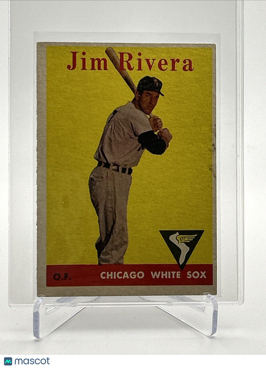 1958 Topps Jim Rivera Baseball Card #11 VG Quality FREE SHIPPING