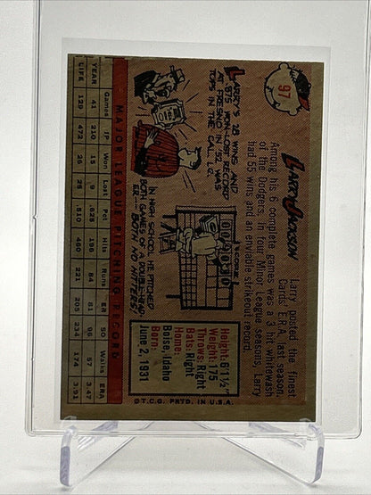 1958 Topps Larry Jackson Baseball Card #97 VG Quality FREE SHIPPING