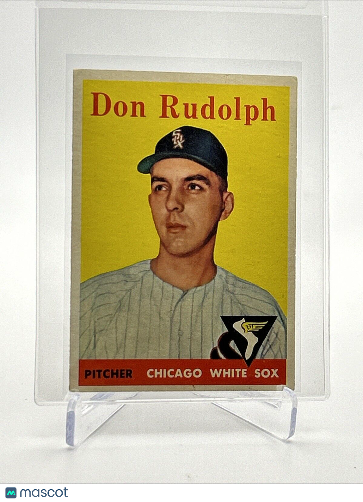 1958 Topps Don Rudolph Rookie Baseball Card #347 VG Quality FREE SHIPPING
