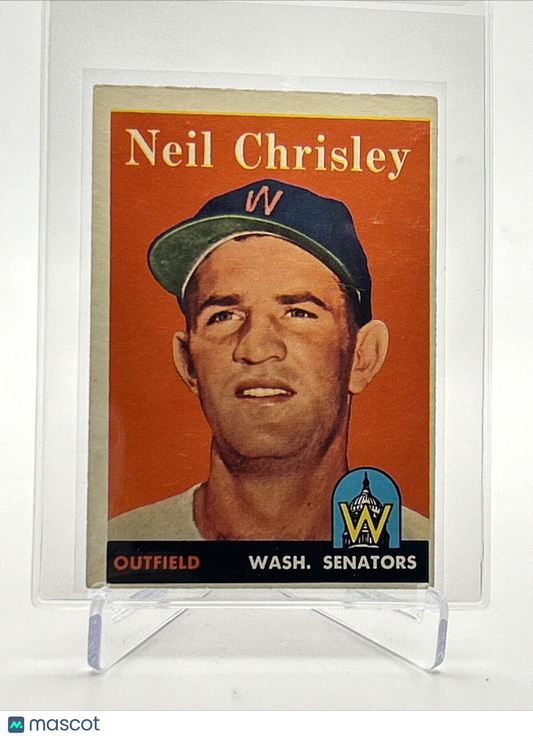 1958 Topps Neil Chrisley Baseball Card #303 VG Quality FREE SHIPPING