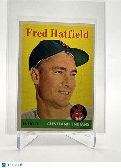 1958 Topps Fred Hatfield Baseball Card #339 VG Quality FREE SHIPPING