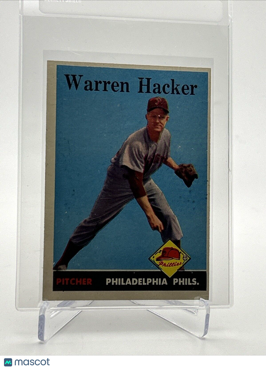 1958 Topps Warren Hacker Baseball Card #251 VG Quality FREE SHIPPING