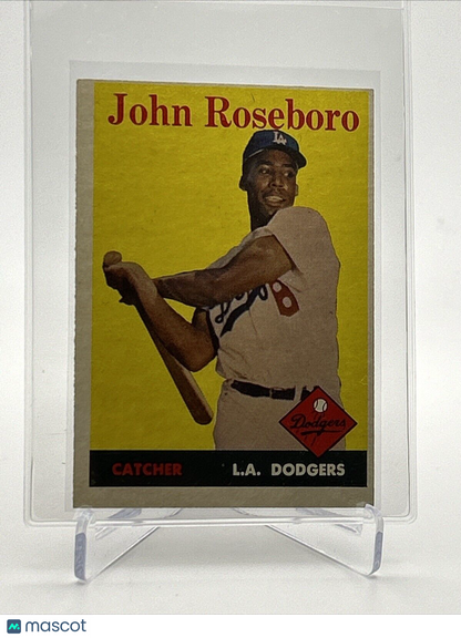 1958 Topps John Roseboro Rookie Baseball Card #42 EX Quality FREE SHIPPING