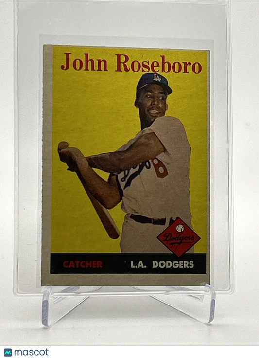 1958 Topps John Roseboro Rookie Baseball Card #42 EX Quality FREE SHIPPING