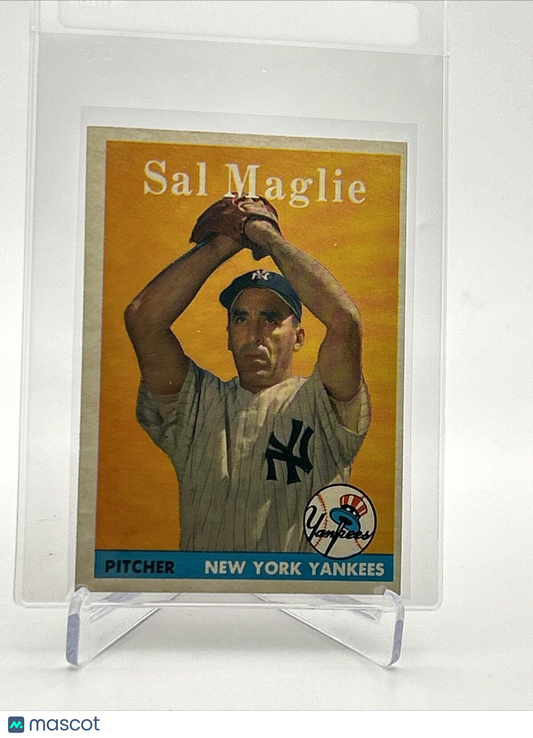 1958 Topps Sal Maglie Baseball Card #43 EX-MT Quality FREE SHIPPING