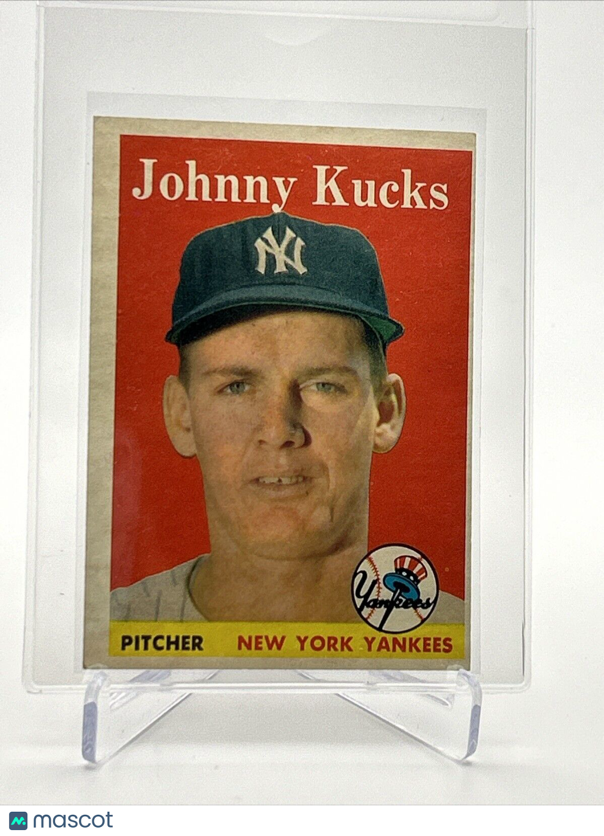 1958 Topps Johnny Kucks Baseball Card #87 EX Quality FREE SHIPPING