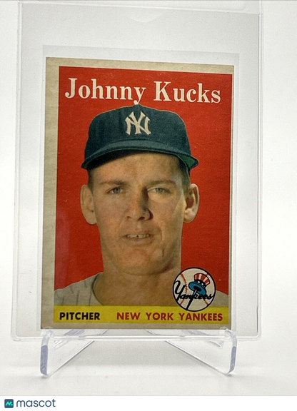 1958 Topps Johnny Kucks Baseball Card #87 EX Quality FREE SHIPPING