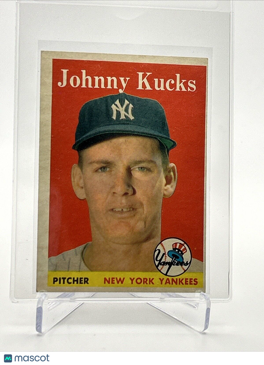 1958 Topps Johnny Kucks Baseball Card #87 EX Quality FREE SHIPPING