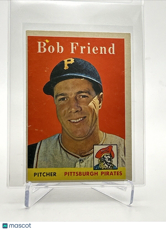 1958 Topps Bob Friend Baseball Card #315 EX Quality FREE SHIPPING