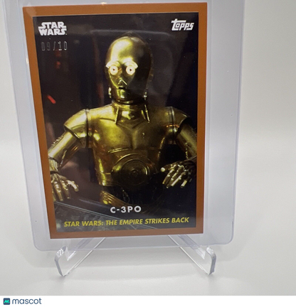2024 Topps Star Wars Throwback Thursday C-3PO Card #69 Mint BRONZE 09/10