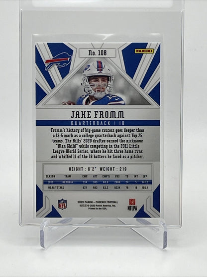 2020 Panini Phoenix FIRE BURST Jake Fromm Rookie Card #108 Mint FREE SHIPPING