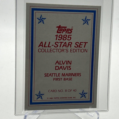 1985 Topps All-Star Set Alvin Davis Rookie Baseball Card #8 Mint FREE SHIPPING