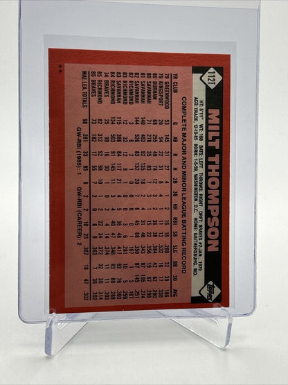1986 Topps Traded Milt Thompson Baseball Card #112T NM-MT FREE SHIPPING