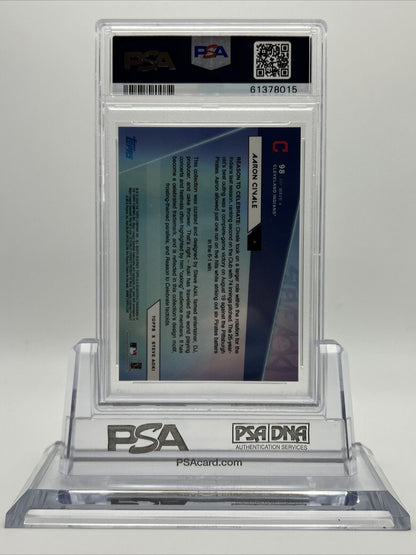 2020 Topps X Steve Aoki Aaron Civale Rookie Baseball Card #98 PSA 10
