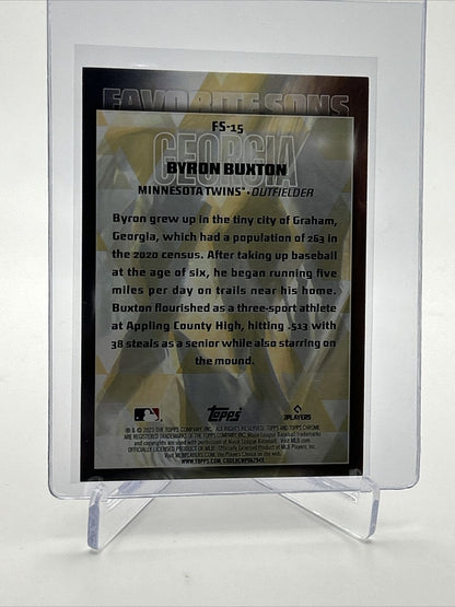 2023 Topps Favorite Sons BLACK Byron Buxton Card #FS-15 144/299 FREE SHIPPING