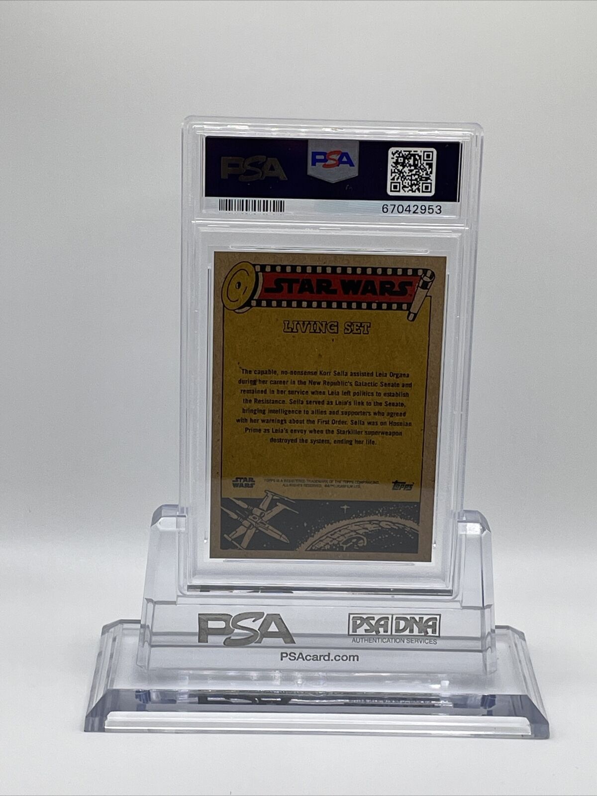 2022 Topps Star Wars Living Set Korr Sella Card #298 PSA 9 Mint