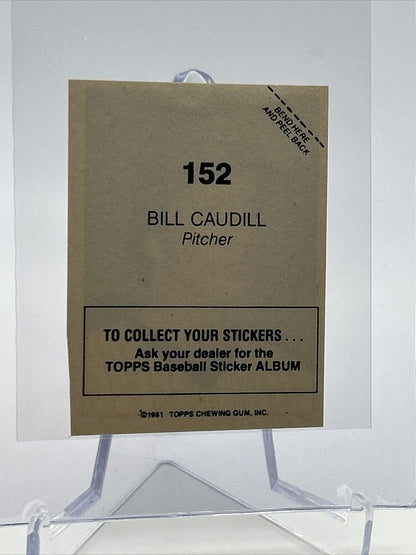 1981 Topps Stickers Bill Caudill Baseball Card #152 NM-Mint FREE SHIPPING