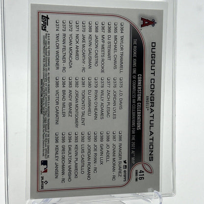 2022 Topps Dugout Congratulations Baseball Card #416 Mint FREE SHIPPING