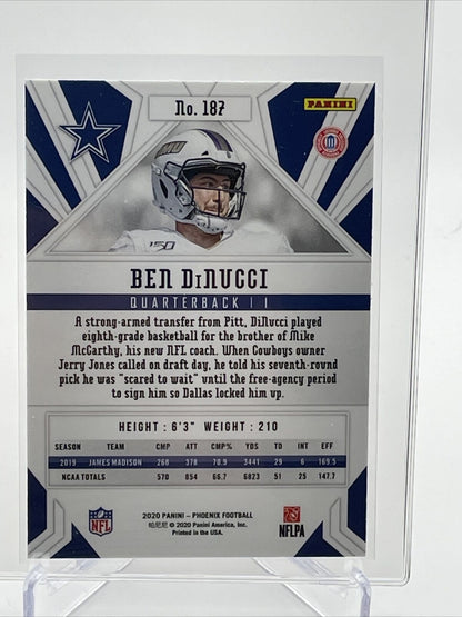 2020 Panini Phoenix FIRE BURST Ben DiNucci Rookie #187 Mint FREE SHIPPING