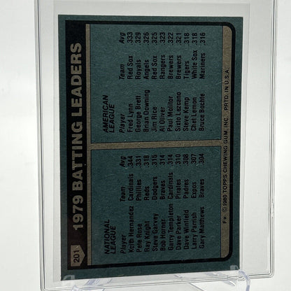 1980 Topps 1979 Batting Leaders Baseball Card #201 NM-Mint FREE SHIPPING