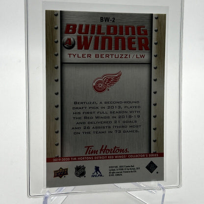 2019-20 Upper Deck Tim Hortons Tyler Bertuzz Hockey Card #BW2 Mint FREE SHIPPING