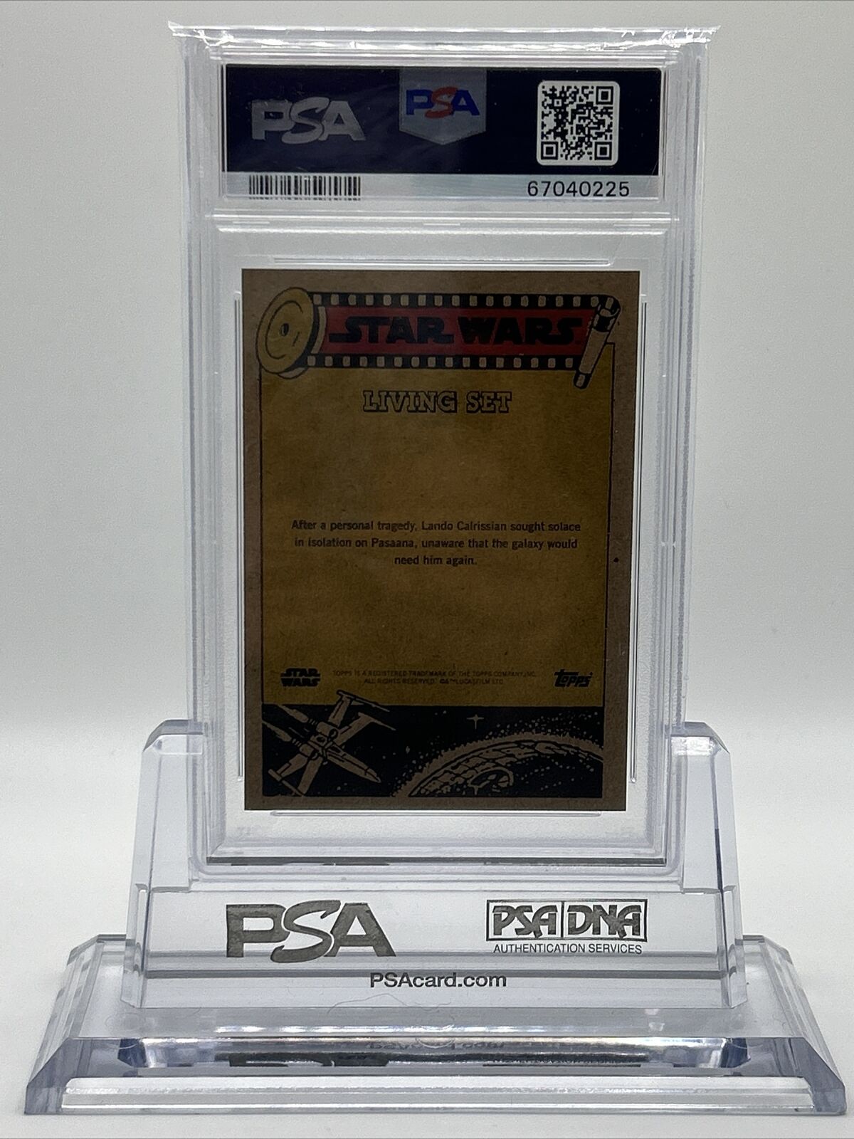 2021 Topps Star Wars Living Set Lando Calrissian Card #189 PSA 10 Gem Mint