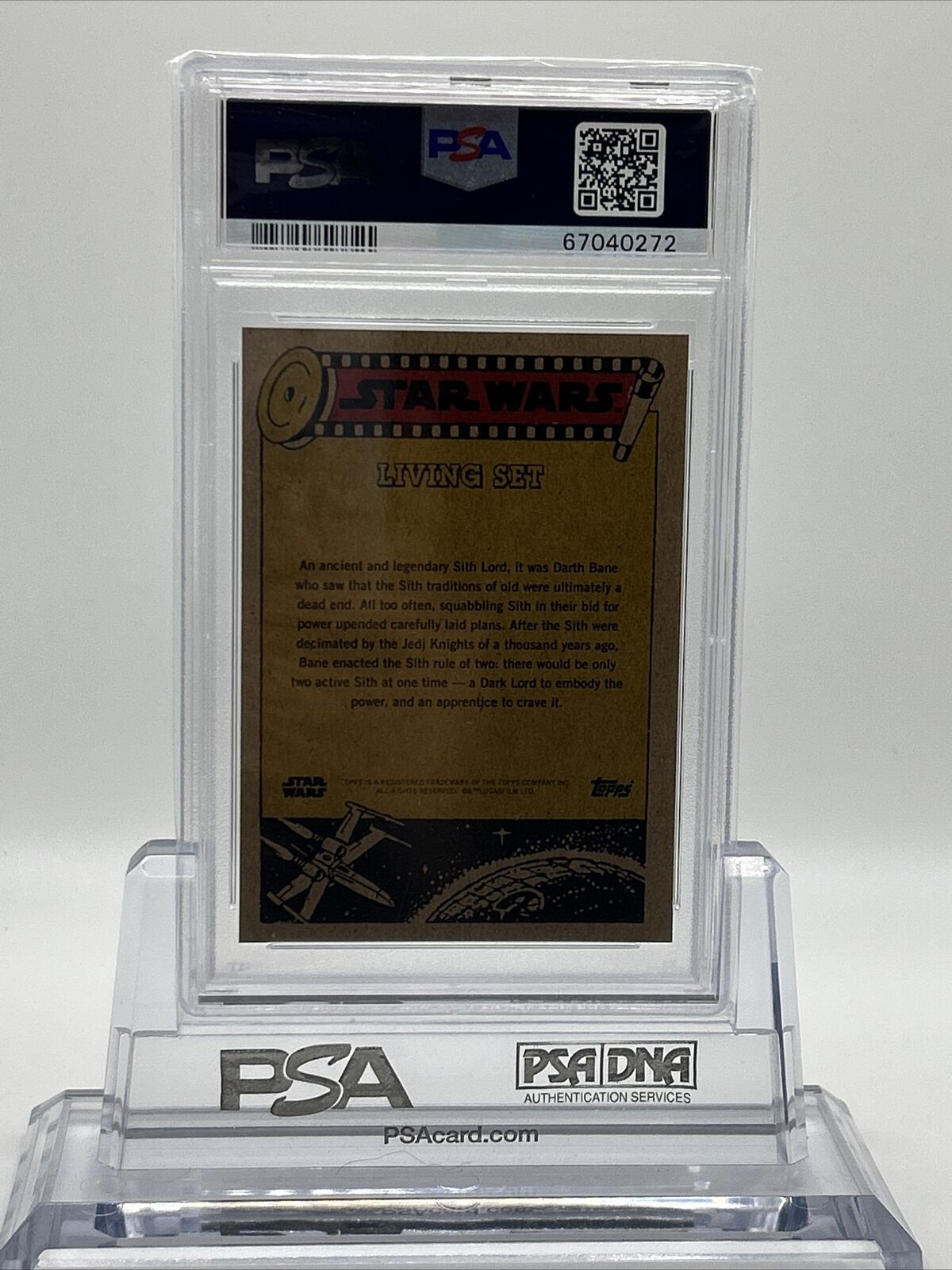 2021 Topps Star Wars Living Set Darth Bane Card #186 PSA 10 Gem Mint