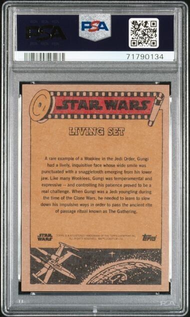 2022 Topps Star Wars Living Set Gungi Card #327 PSA 9 Mint