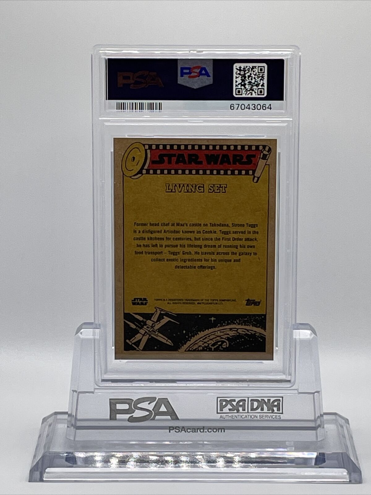 2022 Topps Star Wars Living Set Strono "Cookie" Tuggs Card #310 PSA 10 Gem Mint