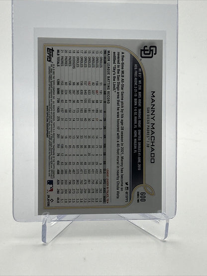 2022 Topps Manny Machado Baseball Card #600 Mint FREE SHIPPING