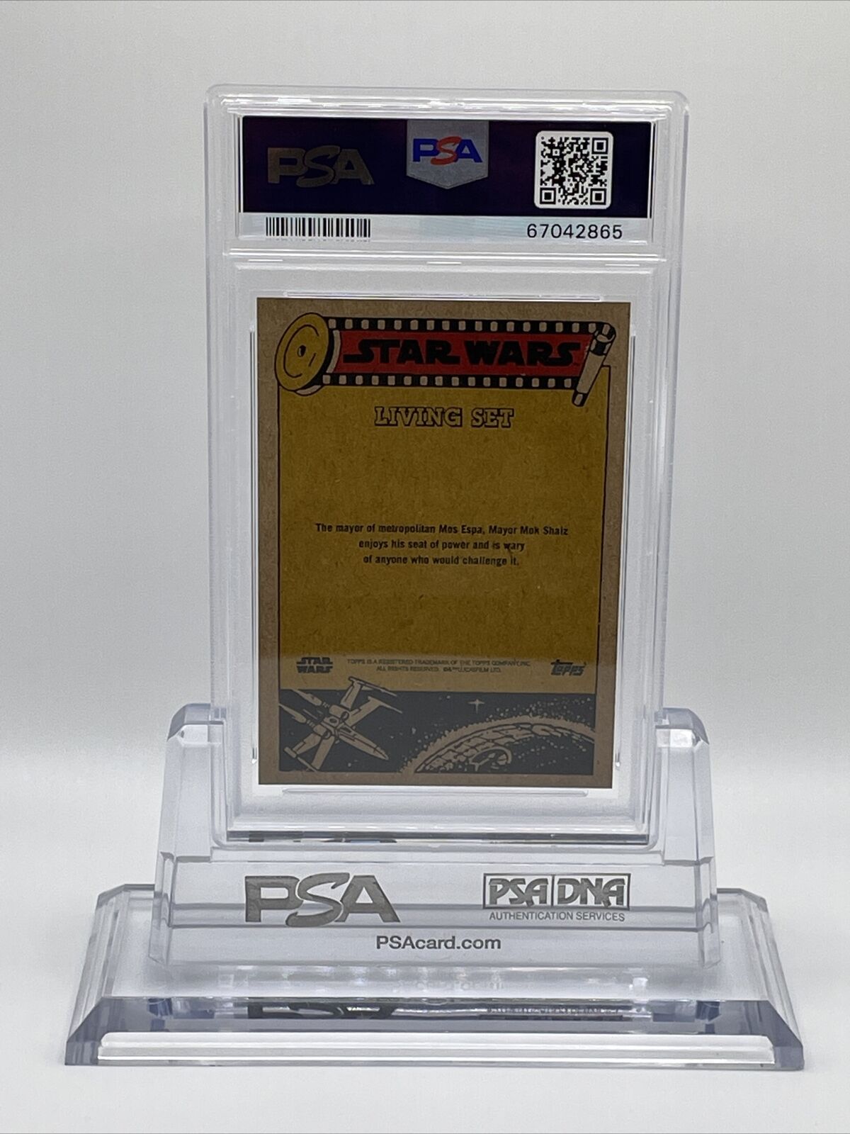 2022 Topps Star Wars Living Set Mayor Mok Shaiz Card #284 PSA 10 Gem Mint
