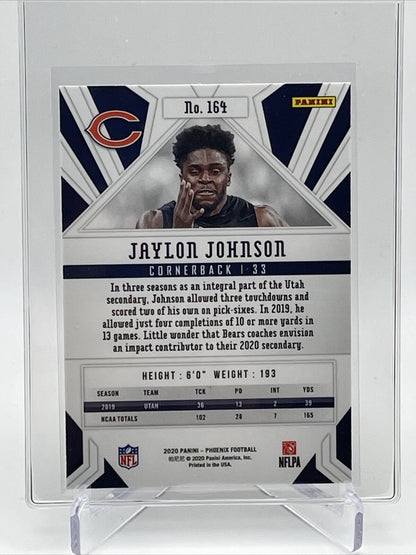 2020 Panini Phoenix FIRE BURST Jaylon Johnson Rookie #164 Mint FREE SHIPPING