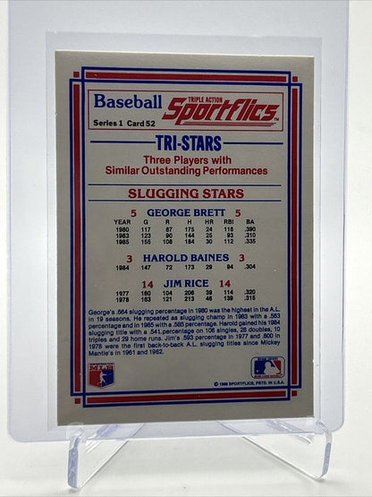 1986 Sportflics Slugging Stars Baseball Card #52 Mint FREE SHIPPING
