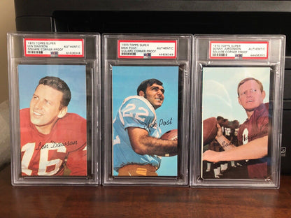 1970 Topps Super Square Corner Proof Complete Set PSA Authentic PSA Set Registry