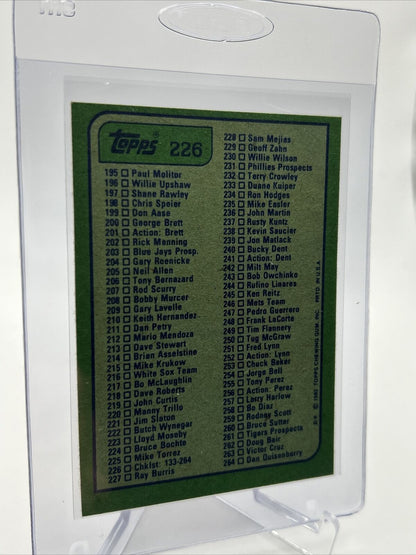1982 Topps Checklist: 133-264 Baseball Card #226 NM-Mint FREE SHIPPING