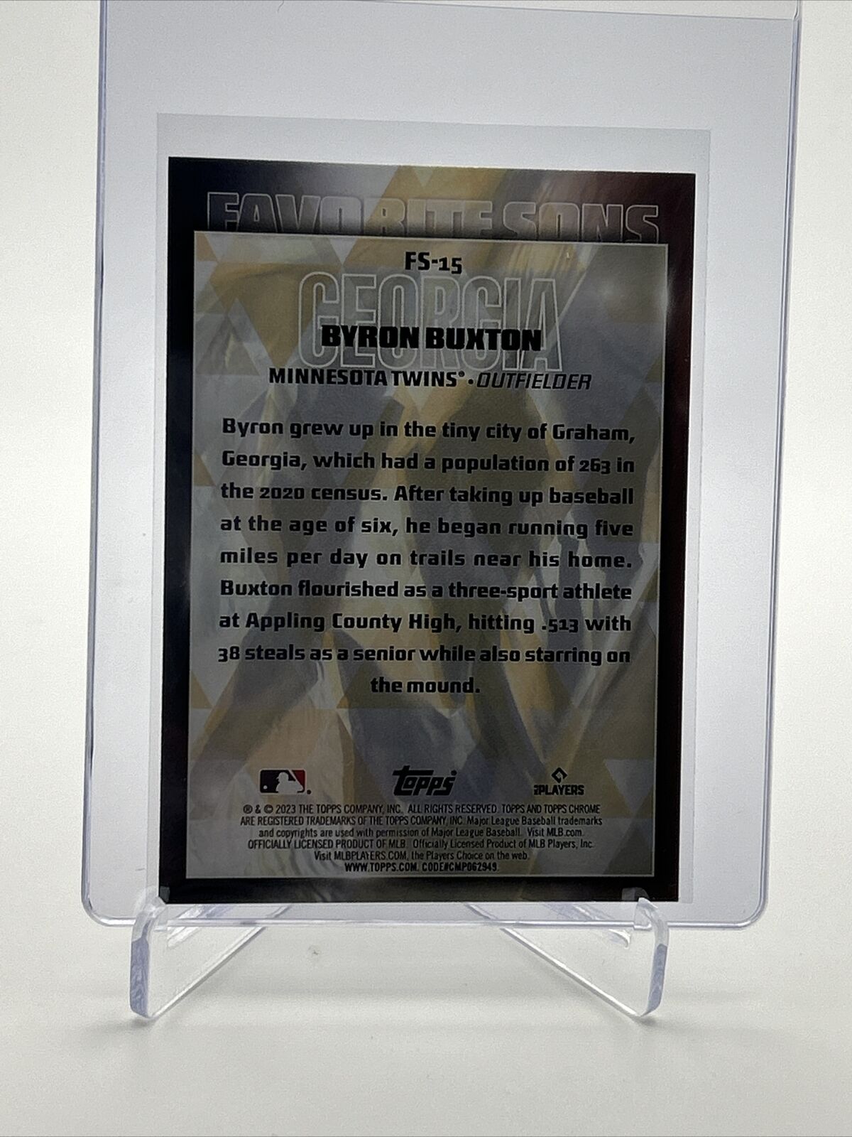 2023 Topps Favorite Sons Byron Buxton Baseball Card #FS-15 FREE SHIPPING