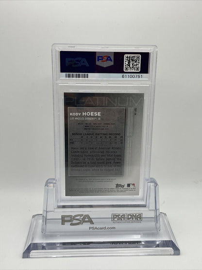 2020 Bowman Platinum Top Prospects Kody Hoese Autograph Card #TOP34 PSA 10