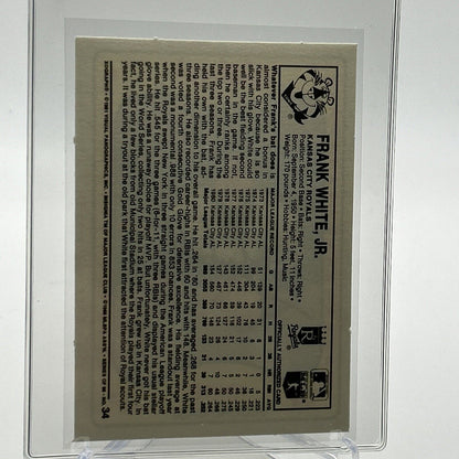 1981 Kellogg's Frank White Baseball Card #34 NM-Mint FREE SHIPPING