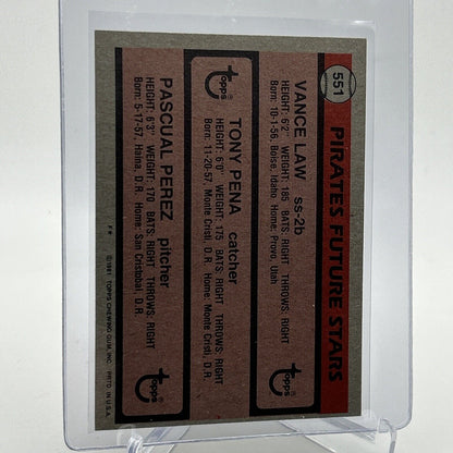 1981 Topps Pirates Future Stars Rookie Baseball Card #551 NM-Mint FREE SHIPPING